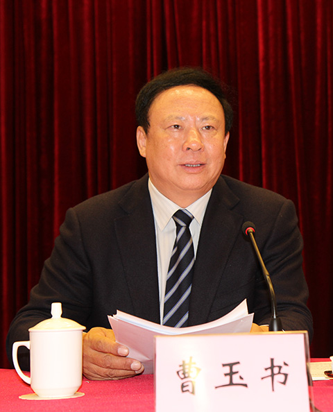 中施企協(xié)曹玉書會(huì)長作主旨報(bào)告