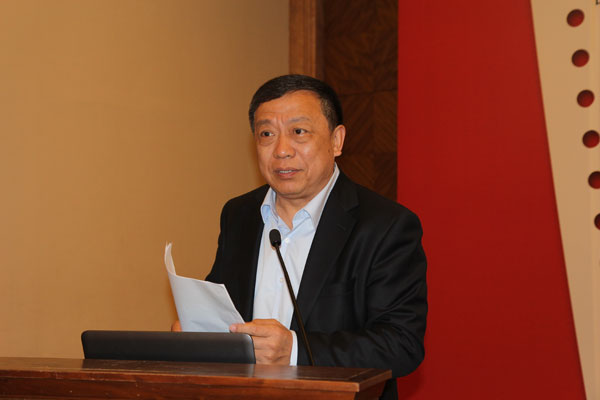 中國施工企業(yè)管理協(xié)會副會長李清旭致辭