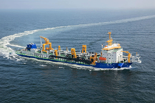 中國(guó)交建所屬亞洲最大耙吸式挖泥船交付使用