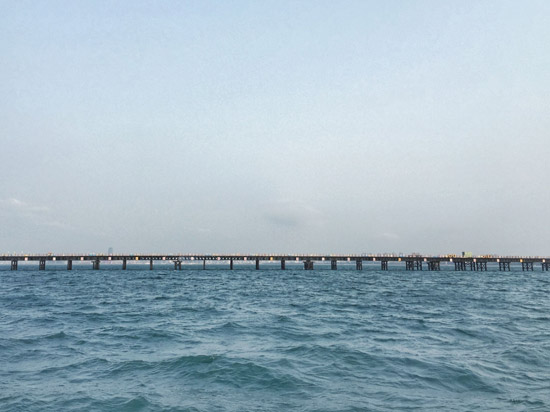 中建六局華東公司南海明珠大橋項(xiàng)目 鋼棧橋提前合龍