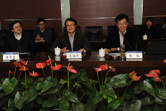 中國交建副總裁王海懷介紹企業(yè)總體發(fā)展情況以及信息化建設(shè)總體思路