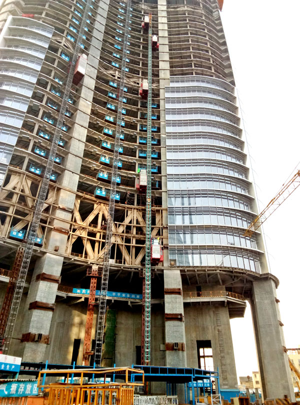 中建一局新機場安置房項目舉辦迎接百姓看房