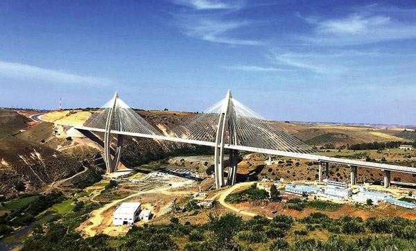 中鐵大橋局承建非洲第一斜拉橋成功完成動載實驗 