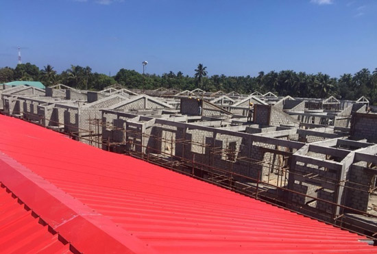 馬爾代夫二期住房項(xiàng)目Fuvahmulaku島住宅主體完成