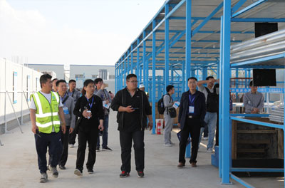 中建八局二公司奧林匹克中心項(xiàng)目現(xiàn)場觀摩
