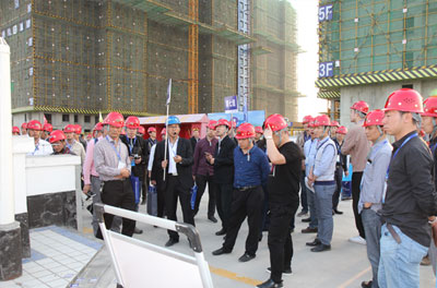 鄭州一建南曹安置房項(xiàng)目現(xiàn)場觀摩