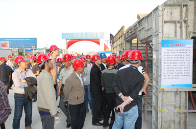 鄭州一建南曹安置房項(xiàng)目現(xiàn)場觀摩