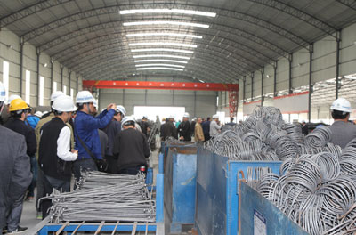 中交二航局鄭州航空港制梁場觀摩