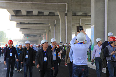 鄭州市東三環(huán)（107輔道）快速化工程PPP項(xiàng)目現(xiàn)場觀摩