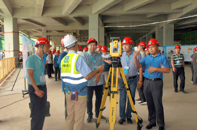 中建三局二公司武漢長(zhǎng)江航運(yùn)中心項(xiàng)目現(xiàn)場(chǎng)觀摩