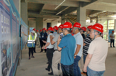 中建三局二公司武漢長(zhǎng)江航運(yùn)中心項(xiàng)目現(xiàn)場(chǎng)觀摩