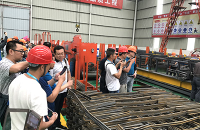 中鐵大橋局武漢青山長(zhǎng)江大橋項(xiàng)目觀摩現(xiàn)場(chǎng)