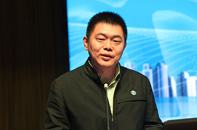 山西二建集團(tuán)技術(shù)中心辦公室副主任王沛介紹“工程檢查”APP應(yīng)用成果