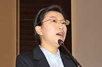 北京鑫壇建筑勞務分包有限公司總經(jīng)理-楊飏做主題發(fā)言