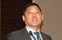 安徽公路橋梁工程有限公司總經(jīng)理-孫學軍做主題發(fā)言